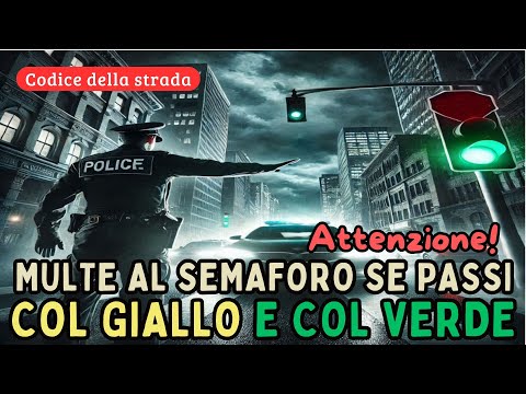 SEMAFORO GIALLO o SEMAFORO VERDE: quando sei in multa per il CODICE DELLA STRADA? E i PUNTI PATENTE?
