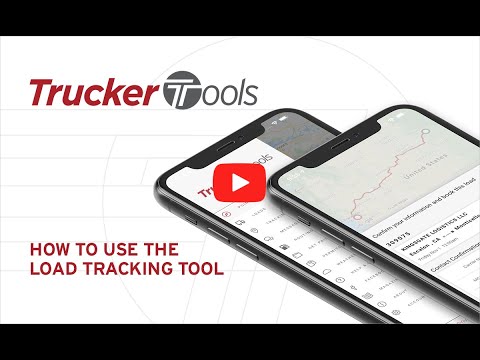 Part of a video titled How To Track A Load With Trucker Tools - YouTube