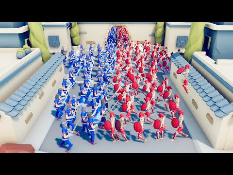 MEDIEVAL KING ARMY 100x vs 100x SPOOKY ARMY / Totally Accurate Battle Simulator ( TABS )