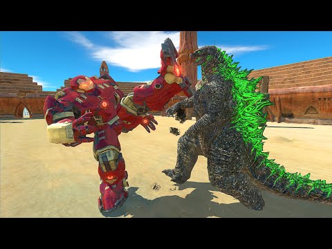GODZILLA 2021 VS GIANT HULK BUSTER - Animal Revolt Battle Simulator