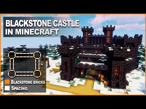 Minecraft: How to build a  Blackstone Castle | Tutorial