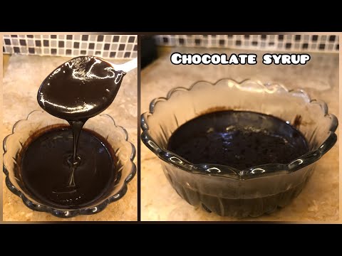 Chocolate syrup | Chocolate syrup with cocoa powder | chocolate syrup banane ka tarika