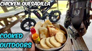 COOKING Chicken QUESADILLAS and Exploring