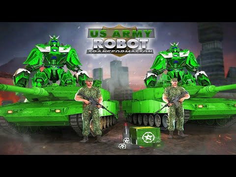 US Army Tank Robot Transform Truck Plane Transportation Game - Android Gameplay