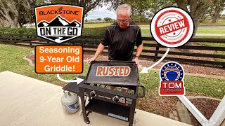 Blackstone 9-Year Old Griddle Re-Seasoned! / Easy To Do! 