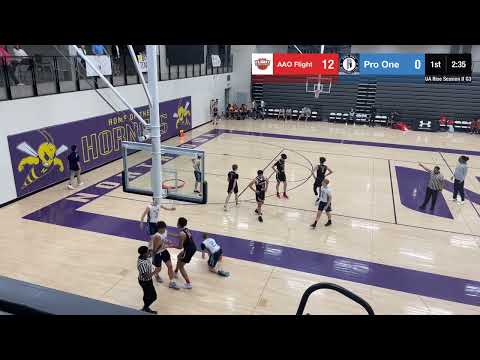 Pro One 2025 u15 UA Rise vs AAO Flight