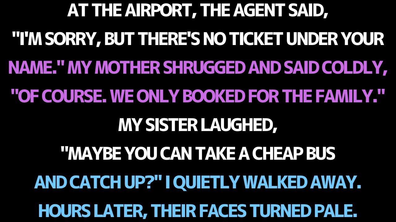 MY FAMILY ABANDONED ME AT THE AIRPORT… BUT HOURS LATER, THEIR FACES TURNED PALE.