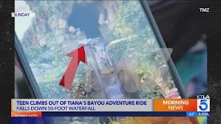 Teen climbs out of Disneyland attraction mid-ride
