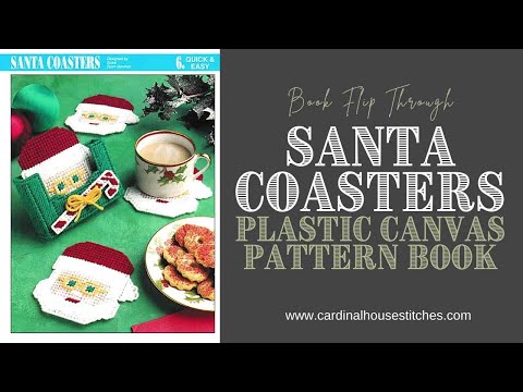 Plastic Canvas Christmas Coasters