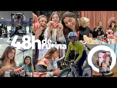 48h de rutina?🤔 recuperándome de mi maratón con mucho deporte, comida, eventos y directos en tiktok