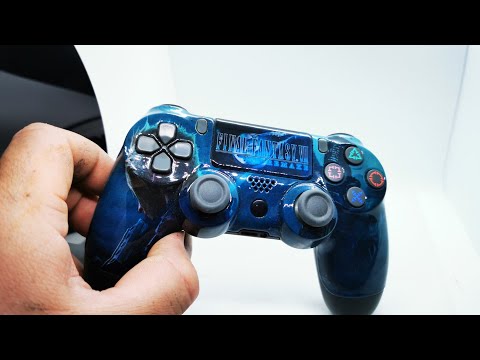 Hidroimpresion casera mando ps4 final fantasy remake. NUEVA IMPRESORA DE 5 COLORES