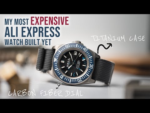 My Most Expensive AliExpress Build Yet! A Titanium Pelagos Homage Case & Carbon Fiber Dial!