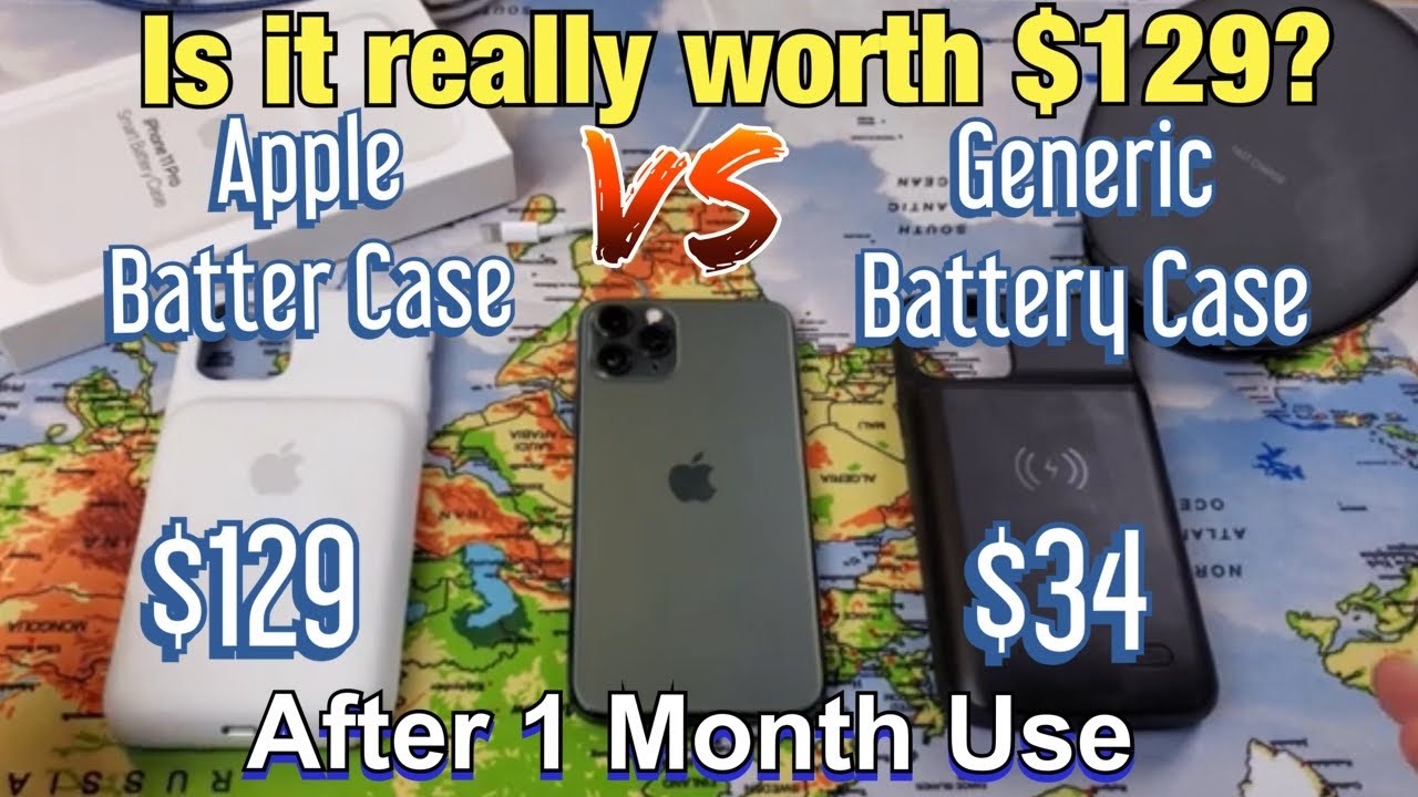 iPhone 11 Pro: Apple Smart Battery Case $129 vs $34 Generic Battery Case (Watch Before You Buy)