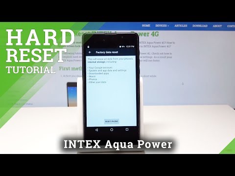 How to Factory Reset INTEX Aqua Aqua - Wipe Data / Restore Defaults