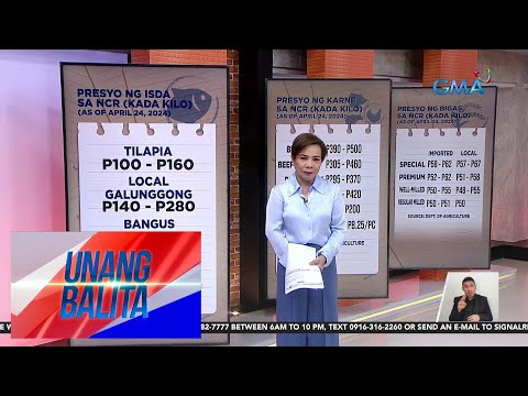 Presyo ng iba't ibang bilihin sa NCR (as of April 24, 2024) UB