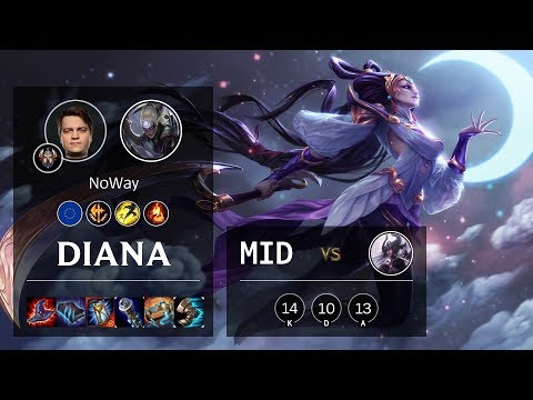 Diana Mid vs Syndra - EUW Challenger Patch 10.4