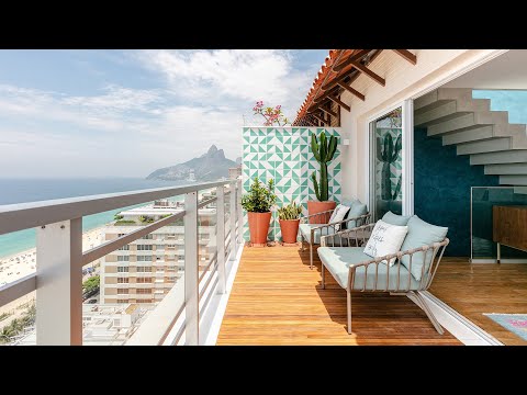 Rio089 - Triplex penthouse overlooking the sea in Ipanema, Rio de Janeiro