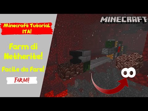 HOW TO MAKE A NETHERITE FARM ON MINECRAFT ITA 1.18+ (MCPE/Xbox/PS4/Switch/Windows10/Bedrock)