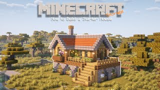 Minecraft : How to build a STARTER HOUSE - Minecraft : STARTER HOUSE TUTORIA