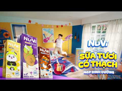 NUVI THỨC UỐNG SỮA TƯƠI CÓ THẠCH, NẠP DINH DƯỠNG, CHẠM ƯỚC MƠ