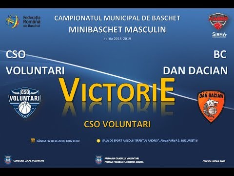 Victorie CSO Voluntari in CSO Voluntari - BC Dan Dacian Verde (minibaschet, 10.11.2018 HD Version)