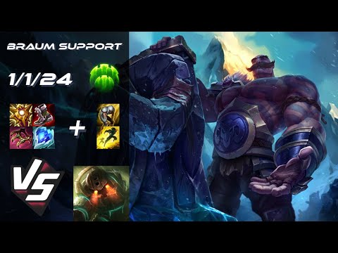 SUPPORT Braum vs Nautilus - EU Challenger Patch 14.23