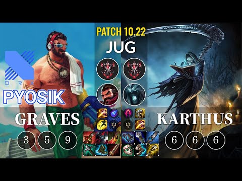 DRX Pyosik Graves vs Karthus Jungle - KR Patch 10.22