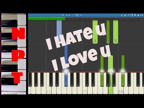 Gnash - i hate you i love you - Piano Tutorial - Instrumental