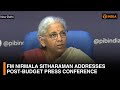 LIVE Finance Minister Nirmala Sitharaman Addresses Post Budget Press Conference