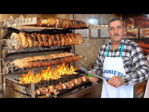 25 Must Try TURKISH STREET FOODS in Izmir 🇹🇷 UNDERGROUND Roasted Kokorec + LAMB HEAD & More