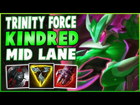 Dominate Mid Lane With Trinity Force Kindred! Season 11 Kindred Mid Is Amazing! - League Of Legends