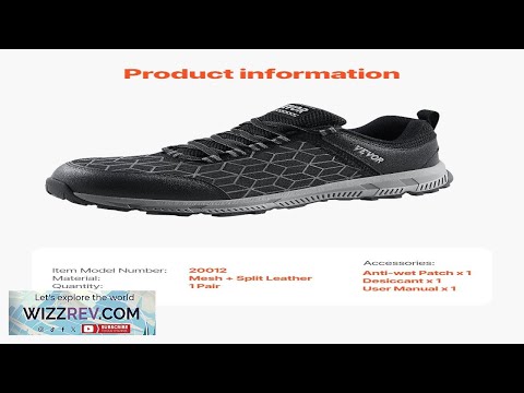 Steel Toe Shoes for Men US Size 12 Wide Athletic Work Shoe Review
