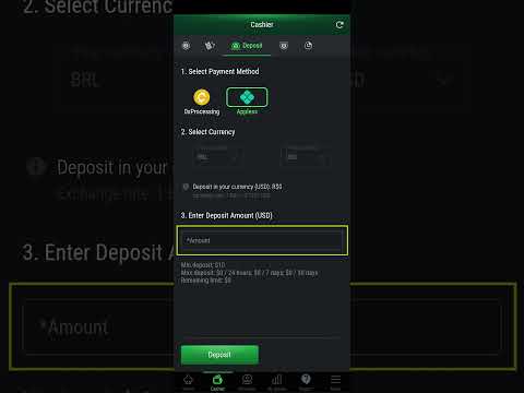 Tutorial em vídeo: Depositar via PIX (Versão Mobile)
