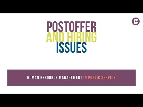 Human Resource Management in Public Service