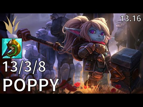 Poppy Jungle vs Fiddlesticks - EUW Master | Patch 13.16