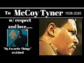 McCoy Tyner- Honoring a Jazz Legend -"My Favorite Things" -Jazz Tutorial