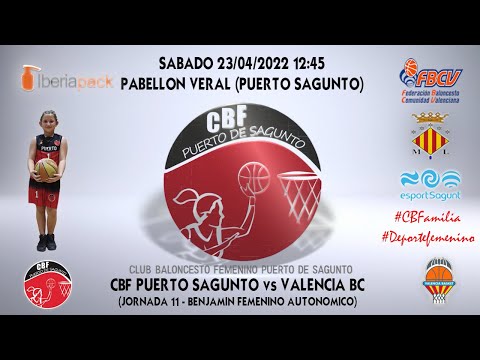Videohighlights Benjamín Iberiapack CBF Puerto Sagunto - Valencia Bc (J11 LIGA 21-22)