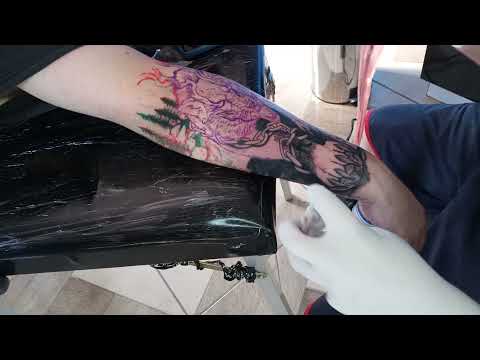 TATUANDO O PERSONAGEM (FENRIR. ) da mitologia VIKING