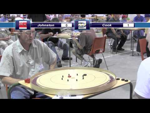2013 World Crokinole - Johnston v Cook - Top 16 Singles