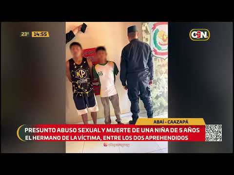 Investigan presunta agresión sexual y muerte de una niña de 5 años en Abaí