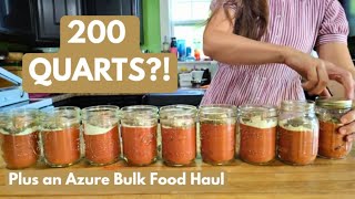 200 Quarts of Tomato Sauce…Without Canning