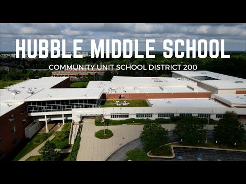 View Hubble Middle School from the Sky