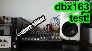 Video thumbnail for dbx 163X compressor - first test! by gwEm’s gwEmbassy