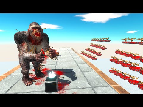 Impossible to survive the Ballista Rain, only King Kong can?  - Animal Revolt Battle Simulator