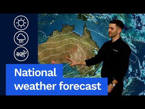 National Weather Forecast: Weather settling down across the south of Australia, ahead of the weekend