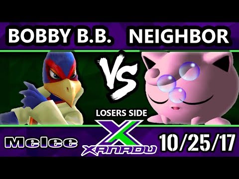 S@X 225 Melee - Bobby Big Ballz (Falco) Vs. Neighbor (Jigglypuff) - Smash Melee Losers Side - SSBM