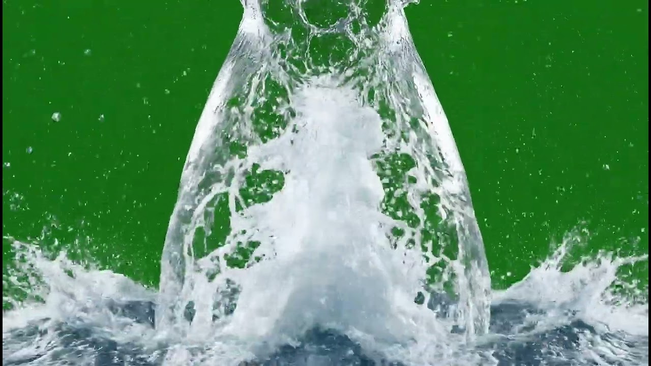 Dynamic Green Screen Water Splash: Realistic VFX for Liquid Effects