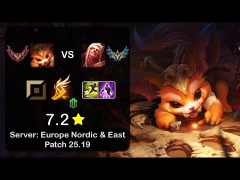 Gnar Top vs Vladimir - EUNE GrandMaster - Patch 25.19