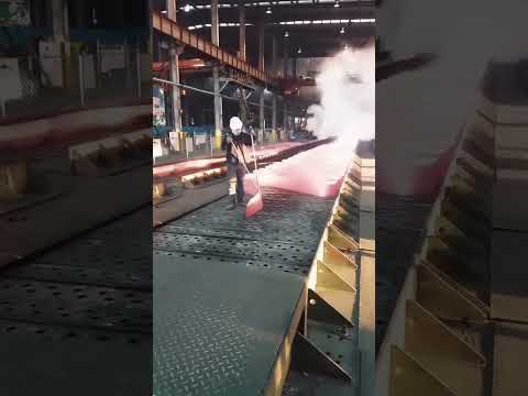hot rolled steel coil roll production #factory #steelworkshop #mill