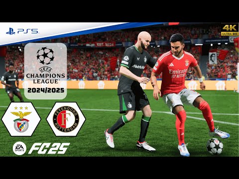 FC 25 - Benfica vs. Feyenoord | UEFA Champions League 24/25 | Full Match | PS5™[4K]